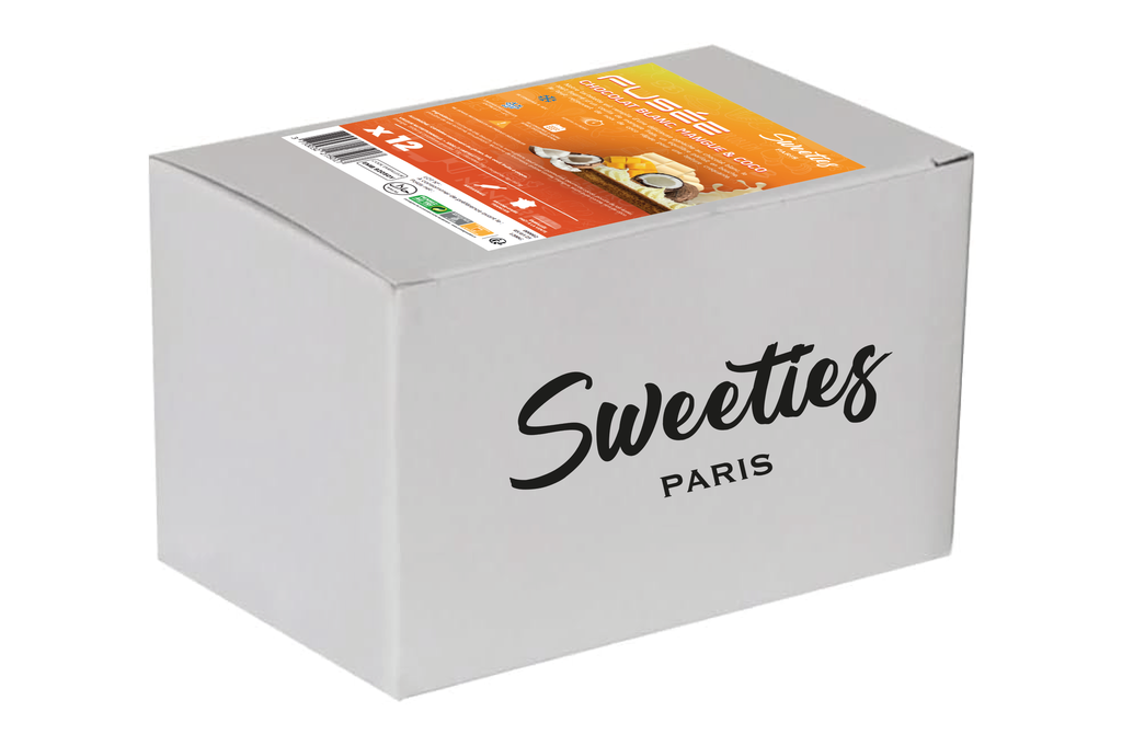 Colis - Fusée Chocolat blanc, mangue & coco